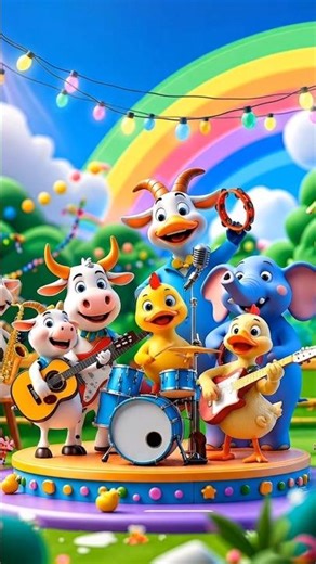🐘animal music Party🎉 #cartoon #trending #viral #funny #youtubeshorts #shorts #mugic #cartoonshorts