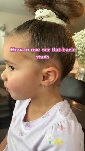 How to use our flat-back studs using the insertion tool. These studs a... | flat back earrings