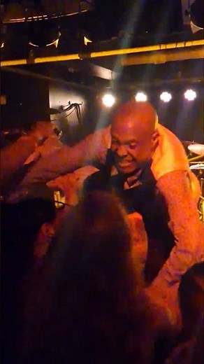 Fishbone swimming through the crowd at Empire Underground in Albany on 6/18/25