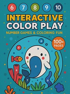 Interactive Color Play – Number Games & Activities to Color - Etsy