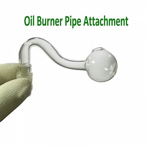 [Hot Item] Clear Oil Burner Pipe Attachment 14 mm for Water Smoking Pipe