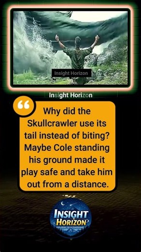Why Did the Skullcrawler Attack Cole With Its Tail? 🤔 | #shorts #movie