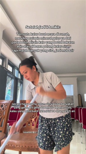 Tips IRT: Air Mineral Gelas Lebih Hemat dari Botol untuk Acara?