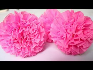 How to Make Tissue Paper Flowers | Making Flowers from Tissue Paper | Room decor ideas