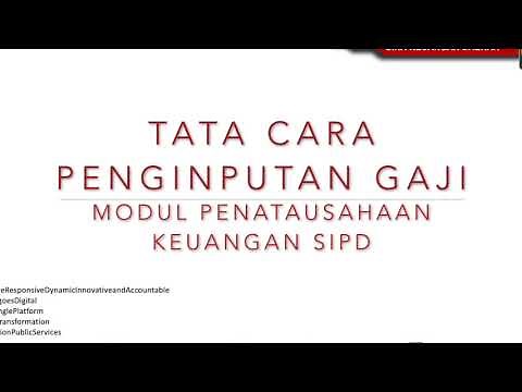 Tutorial SIPD | Penatausahaan Keuangan - Input Gaji