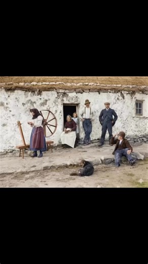 6.4K views · 239 reactions | The shy wife is using a spinning wheel and I think that the grandmother(?) is carding wool, we think Galway 1900 This was what was called a walking wheel, which is the oldest type without a bobbin and flyer. | Irelands past in Motion | Facebook