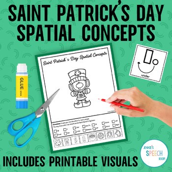 St Patrick’s Day Speech Therapy Spatial Concepts | Following Directions Activity