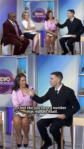 Nevo the Mentalist reads Dylan and Al's minds on TODAY 😳 #TODAYShow