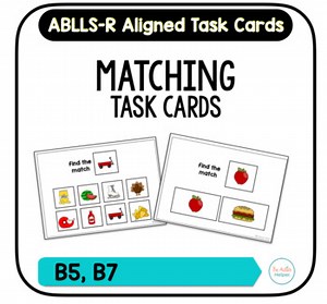 Matching Task Cards [ABLLS-R Aligned B5, B7]