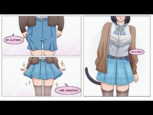 TG TF Transformation | I Turned Into a Cat Girl?! | Boy to Cat Girl | Gender Swap | Body Swap