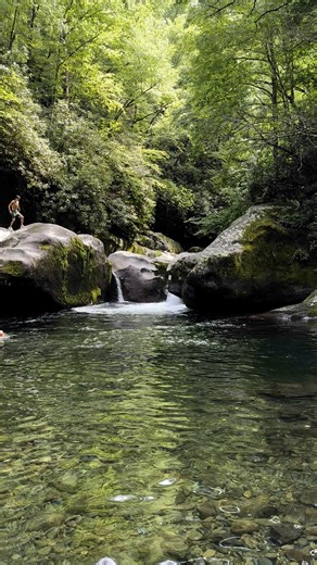 211K views · 2.8K reactions | Midnight Hole is a popular swimming hole, located in the Big Creek trail on the NC side of the Smokies ❤️ #ilovethesmokies #greatsmokymountains #greatsmokymountainsnationalpark | I Love The Smoky Mountains | Facebook