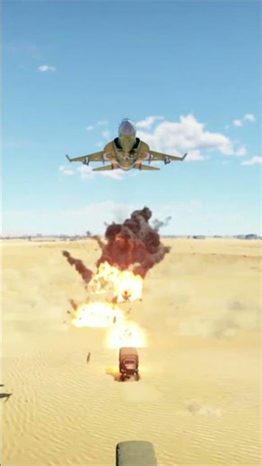 JF-17 delivers a clean strike on the enemy vehicle