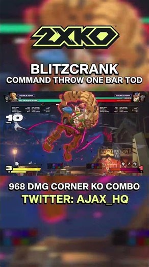 BLITZCRANK COMMAND THROW CAN ONE SHOT!! #2xko #leagueoflegends