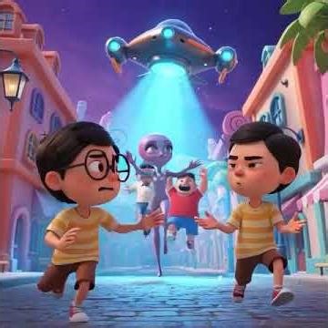 Alien Football Ne Poora Shehar Uchhaal Diya 😱 | Funny 3D Cartoon Story