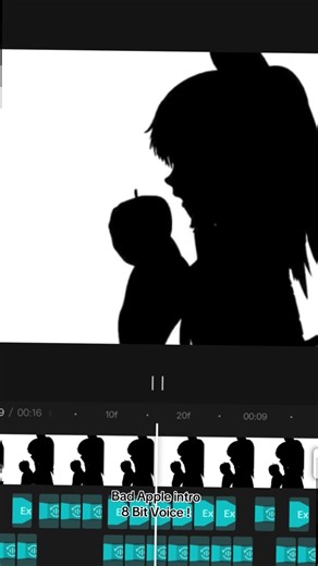 Bad Apple 8 Bit voice ! #8bit #edit #badapple