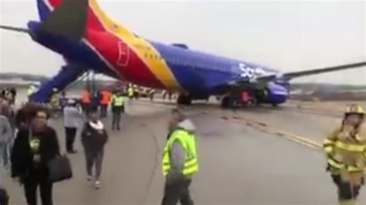 Officials: Southwest plane slid on taxiway during takeoff at Baltimore's BWI Airport