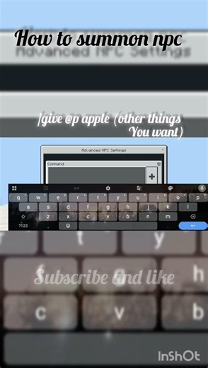 how to summon npc in Minecraft bedrock #minecraft #tipsntricks #new #song