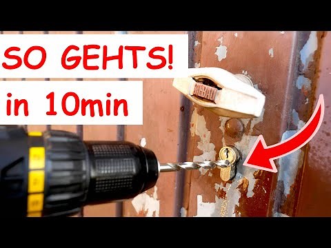 Drilling out a garage lock: Step-by-step instructions