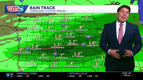 Iowa weather: Winds die down with cooler temperatures on the way along with rain Thursday