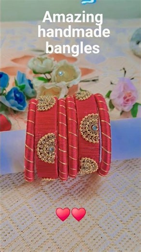 Amazing handmade bangles design ♥️/Diy craft ideas#viral #handmade #bangles #handmade jewellery ♥️