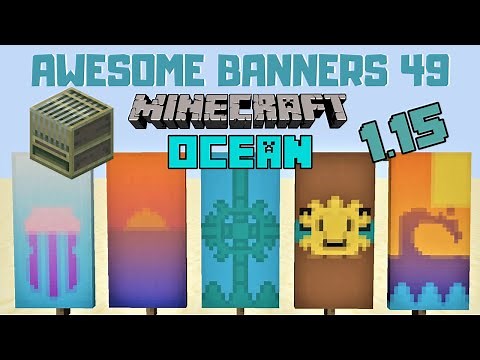 ✔ 5 AWESOME MINECRAFT BANNER DESIGNS WITH TUTORIAL! #49 [LOOM]