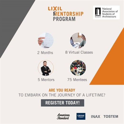 *NASA India | Lixil* Lixil Mentorship Program is a unique platform to bridge the gap between theory and practicality in collaboration with the largest student body National Association of Students of Architecture, NASA India. . . The aim of this mentorship program is to provide a platform to the students to interact, ideate, discuss, debate and learn from eminent Architects in the industry. The topics chosen by the mentors are considering the student interests and as well the architect's experti