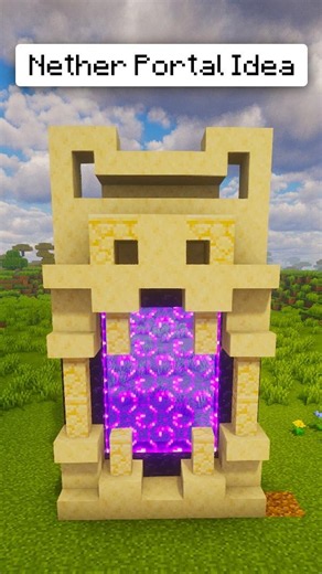 Wait, is this the BEST Minecraft Nether Portal? 🟣 #minecraft #shorts