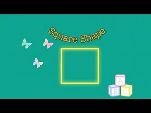 How to introduce the square shape | Preschool | Learn with Nour