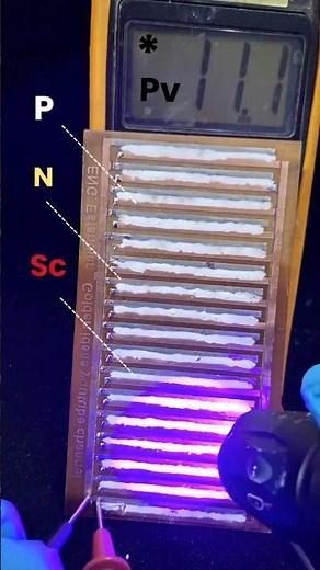 I Built My First Light-Sensitive Solar Cell from a Mineral!#Solarcell