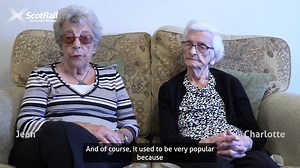 Charlotte and Jean, aged 95 and 92, were on the first train to depart Leven in decades. They both married train drivers and travelled on the previous Levenmouth line regularly. | ScotRail
