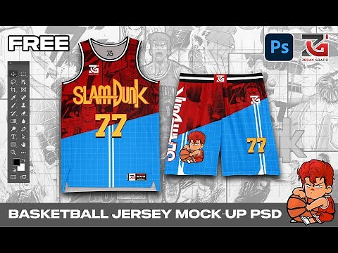 HOW TO MAKE JERSEY MOCK-UP FROM SCRATCH (FREE JERSEY MOCKUP PSD)