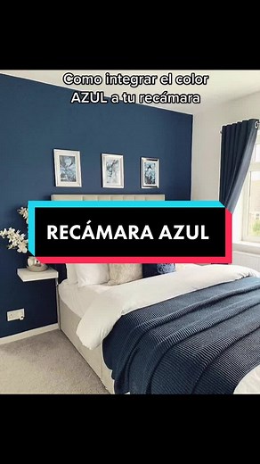 Ideas para combinar el color azul en tu recámara