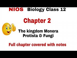 Nios class 12 biology chapter 2 The kingdom Monera, Protista & Fungi