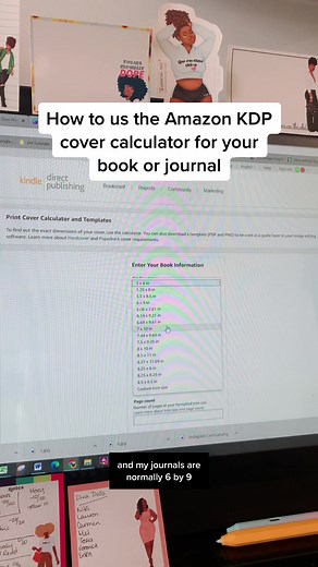 Replying to @mrseteachesme a quick tutorial on how to use the Amazon, KDP cover calculator