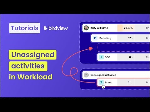 Assign unassigned activities in Workload | Birdview tutorial