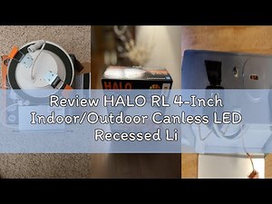 Review HALO RL 4-Inch Indoor/Outdoor Canless LED Recessed Lighting Downlight with Selectable Color T
