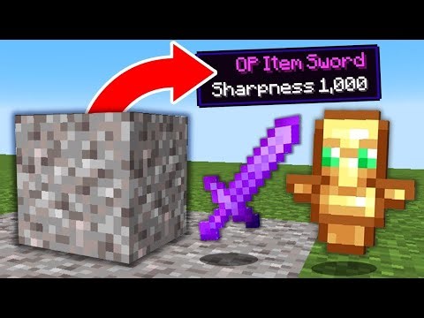 Minecraft, but gravel drops OP items...
