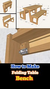 how to make folding table bench easily step by step#wood | Pooja