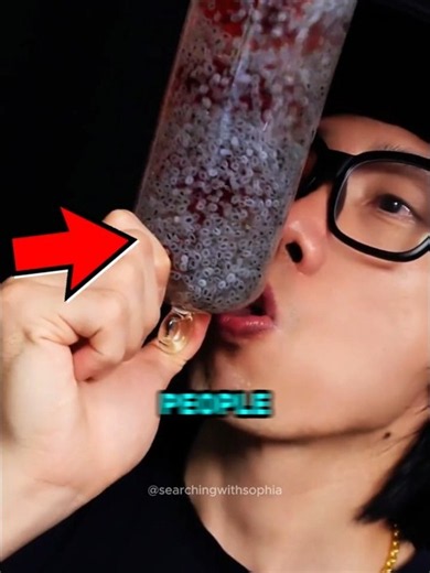 Why people drink water with frog spawn?!