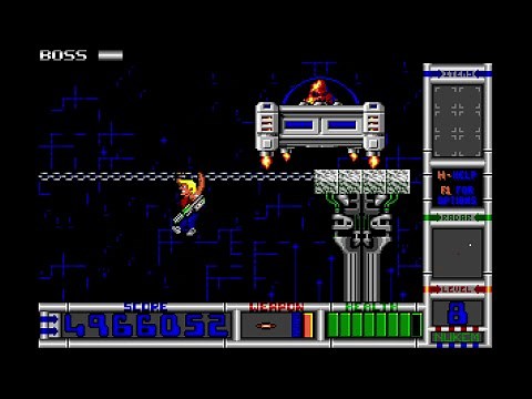 Duke Nukem II - Episode 1: Level 8 - Boss Stage (1993) [MS-DOS]