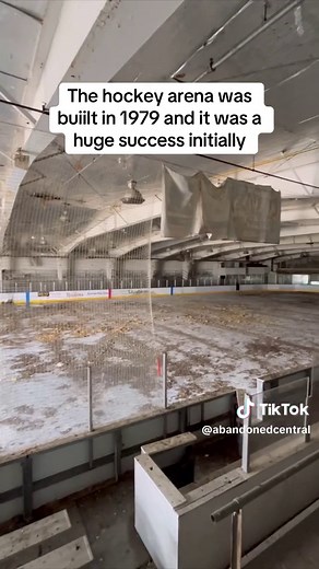 Exploring an abandoned hockey arena rhat closed down in 2012 and has been abandoned ever since. They also left behind so much stuff from ice skates, hockey sticks, pucks, and various pads. What a super cool spot to explore! #abandonedplaces #hockeyarena #hockey #nhl #