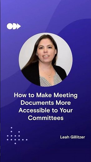 How to Make Meeting Documents More Accessible to Your Committees