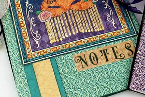 6K views · 256 reactions | For this challenge, Magda Cortez did a series of Mini Notebooks using Midnight Masquerade Collection. It is full of beautiful bold colors and they’re so easy to use! See more here: https://g45papers.com/Graphic%2045%20Blog?journal_blog_post_id=37 #SimplyG45 | Graphic 45 | Facebook