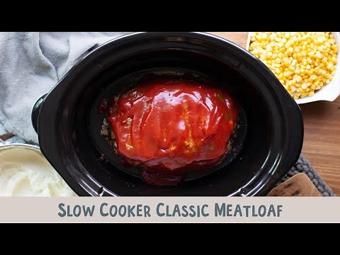 🍴 Slow Cooker Meatloaf: Classic Comfort Made Easy and Delicious! 🥩✨