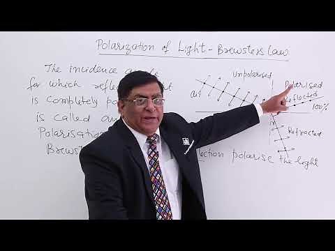 Class 12th – Polarization of Light-Brew's Law | Wave Optics | Tutorials Point
