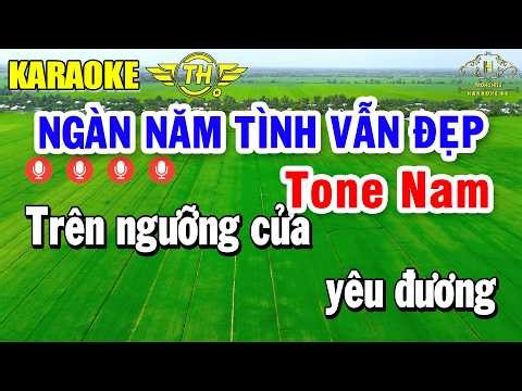Ngàn Năm Tình Vẫn Đẹp Karaoke Tone Nam ( C#m ) Nhạc Sống Dễ Hát | Trọng Hiếu