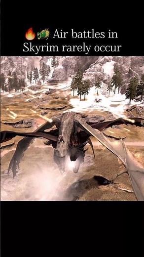 Do you think that Elder Scrolls 6 will allow air battles like Skyrim? #skyrim #gaming #dragon #rpg
