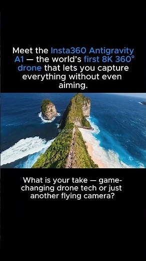 Insta360 Antigravity A1 – The World’s First 8K 360° Drone Is Here! 🚁🔥 #ai #drone #robot