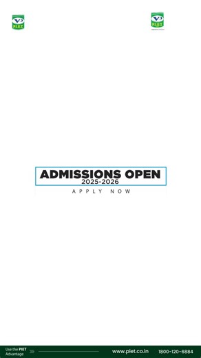 Begin your academic journey with PIET One of India’s leading...