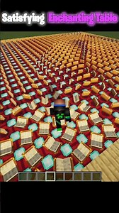 Satisfying Enchanting Table in Minecraft. #minecraft #shortvideo #gaming #shorts